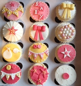 ... beautiful cupcakes for a baby shower in Edinburgh at the weekend